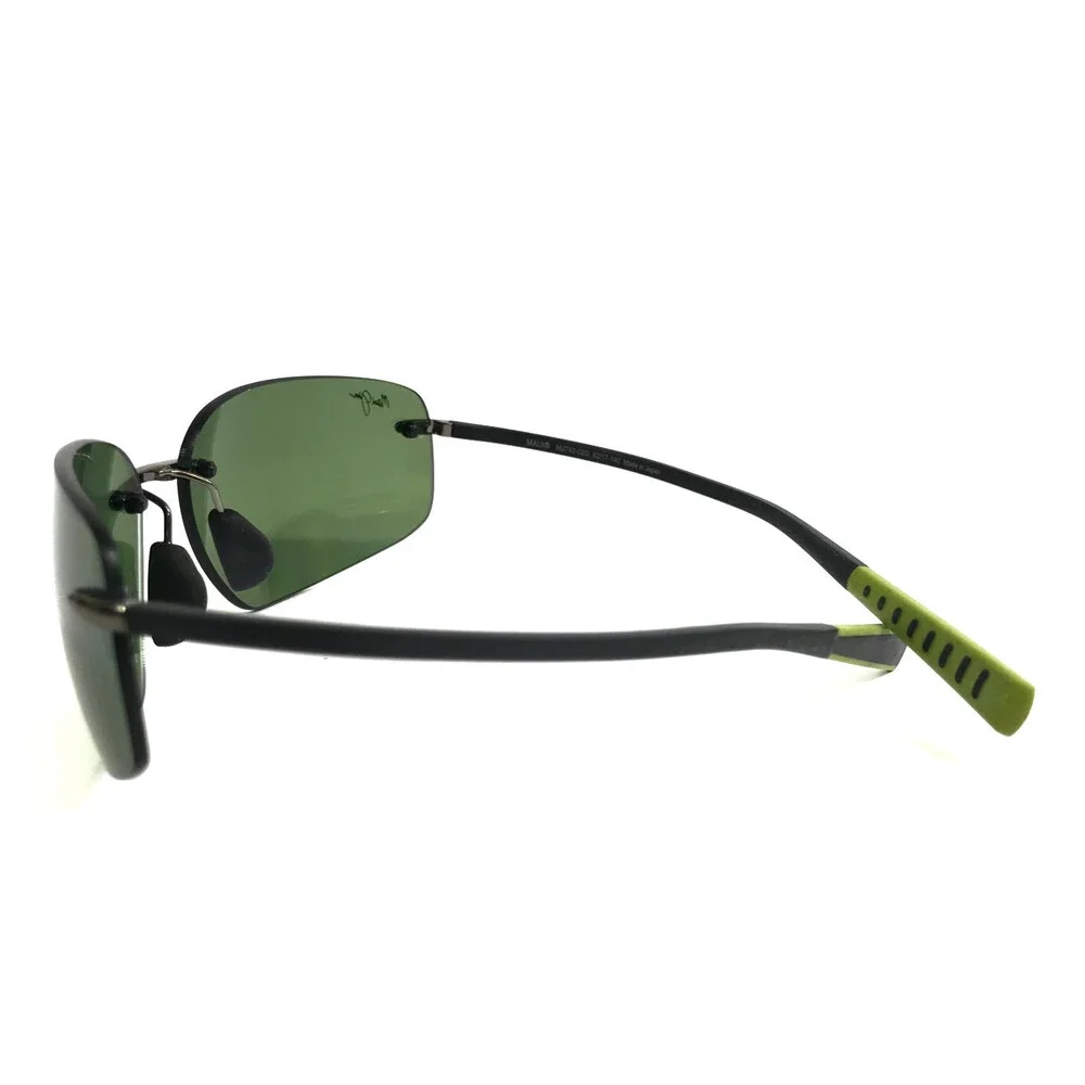 Maui Jim Sunglasses KUPUNA MJ742-02D Gunmetal Rimless Frames with Maui HT Lenses